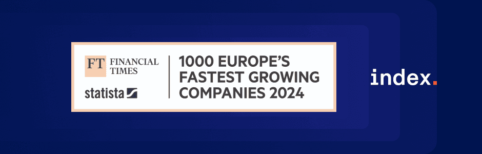 Financial Times Names Index.dev among Europe's 1000 Fastest-Growing Companies